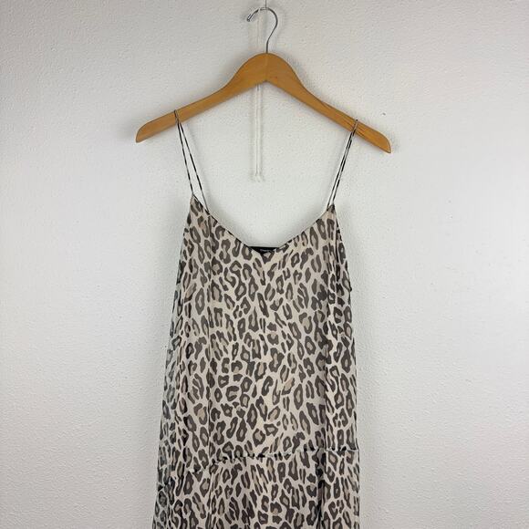 Theory Leopard Print Silk Cami Dress - Picture 3 of 6